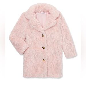 Girl’s Wonder Nation Fuzzy Pea Coat